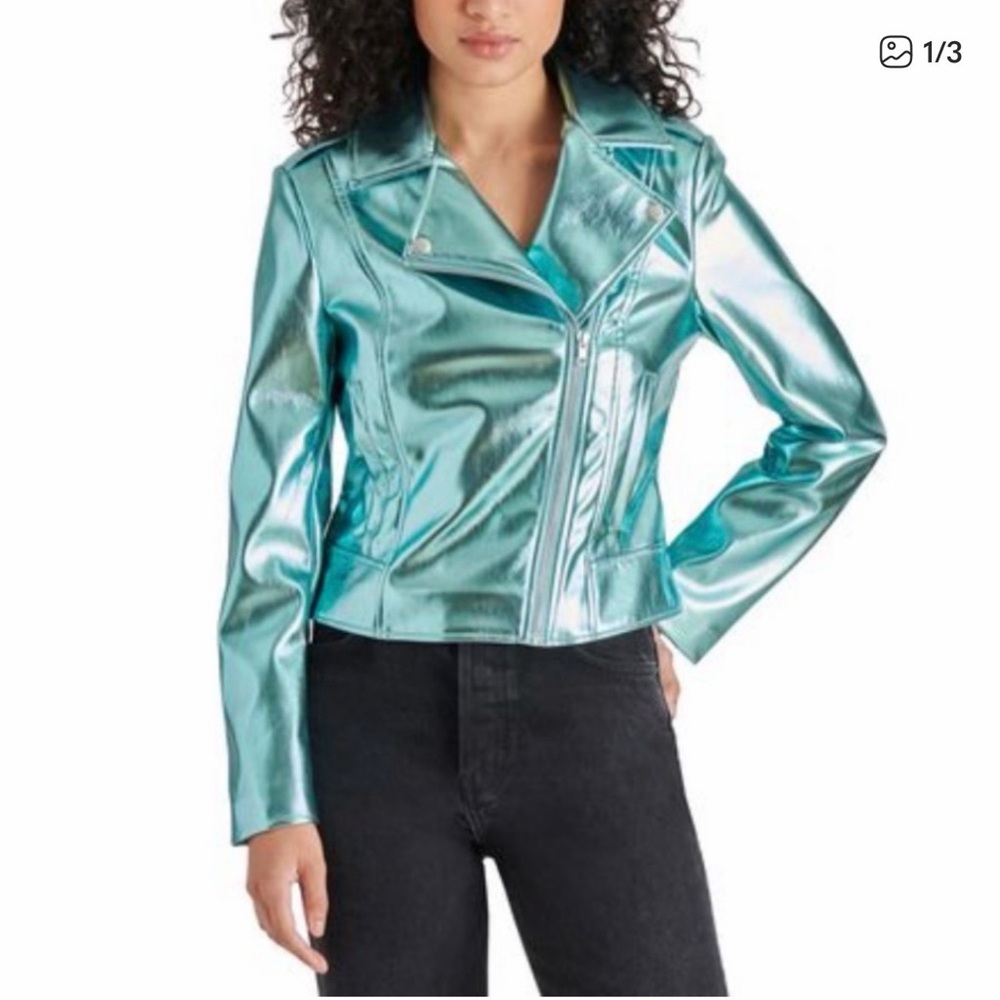Steve Madden Metallic Moto Women's Jacket